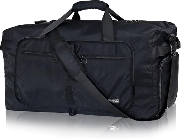 Duffle Bag with Shoes Compartment, Foldable Travel Duffel Bags for Men Women,