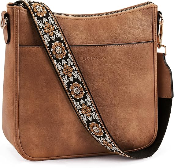 BOSTANTEN Crossbody Bags for Women Trendy Vegan Leather Hobo Purses
